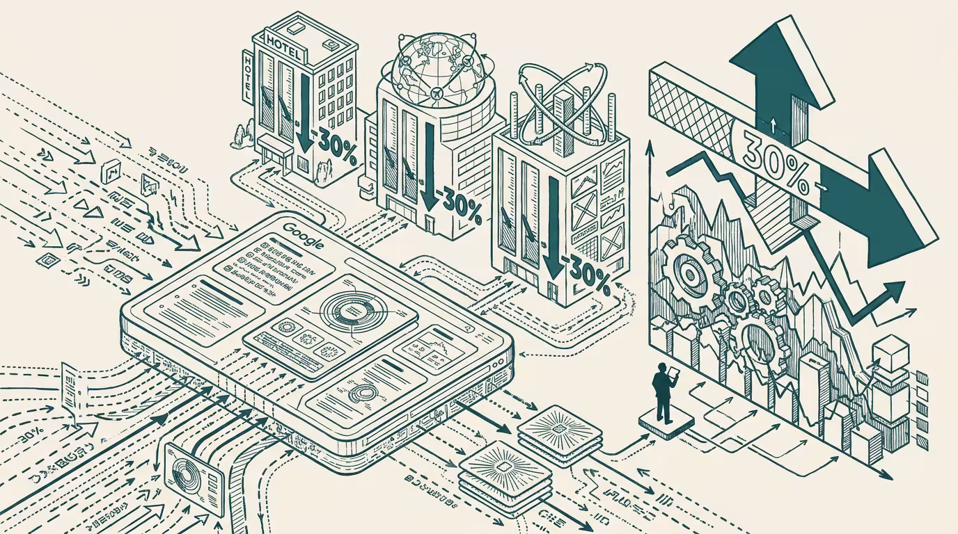 30% gone to AI Overviews. The OTA equity story repriced — by Thomas Jankowski, aided by AI