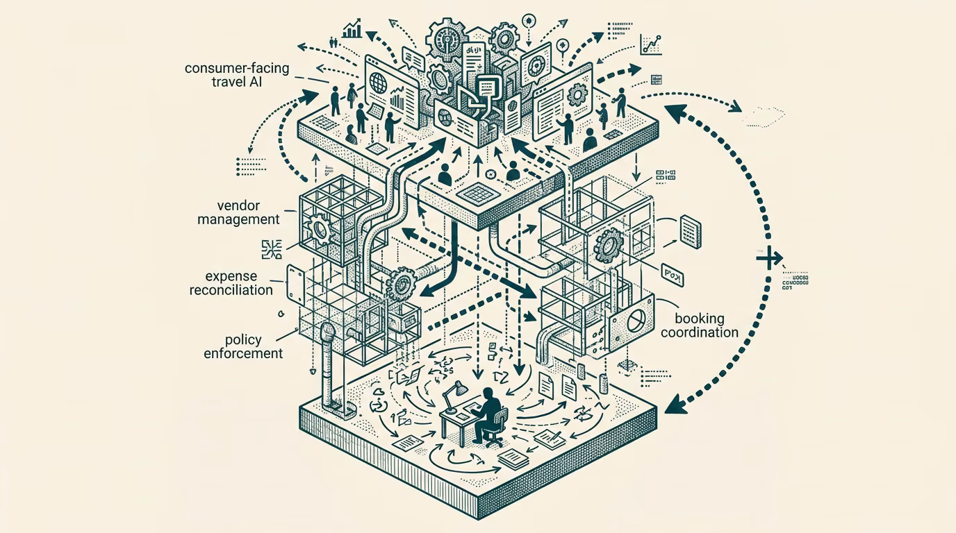 The AI-in-corporate-travel category is the second-most underbuilt — by Thomas Jankowski, aided by AI