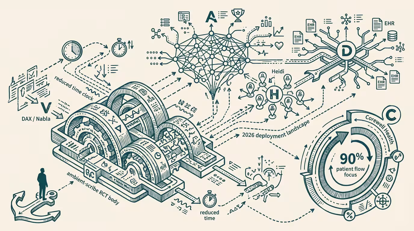 Ambient scribes are the one healthcare-AI category where evidence and adoption moved together — by Thomas Jankowski, aided by AI