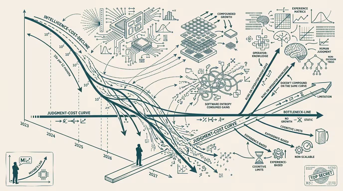 Intelligence got cheaper. Judgment didn't — by Thomas Jankowski, aided by AI