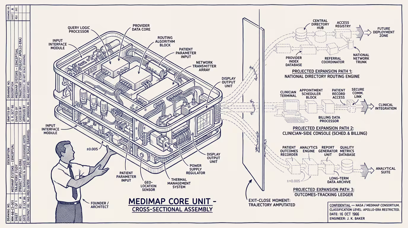What Medimap Was About to Become — by Thomas Jankowski, aided by AI
